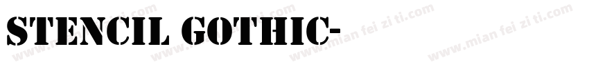 stencil GOTHIC字体转换